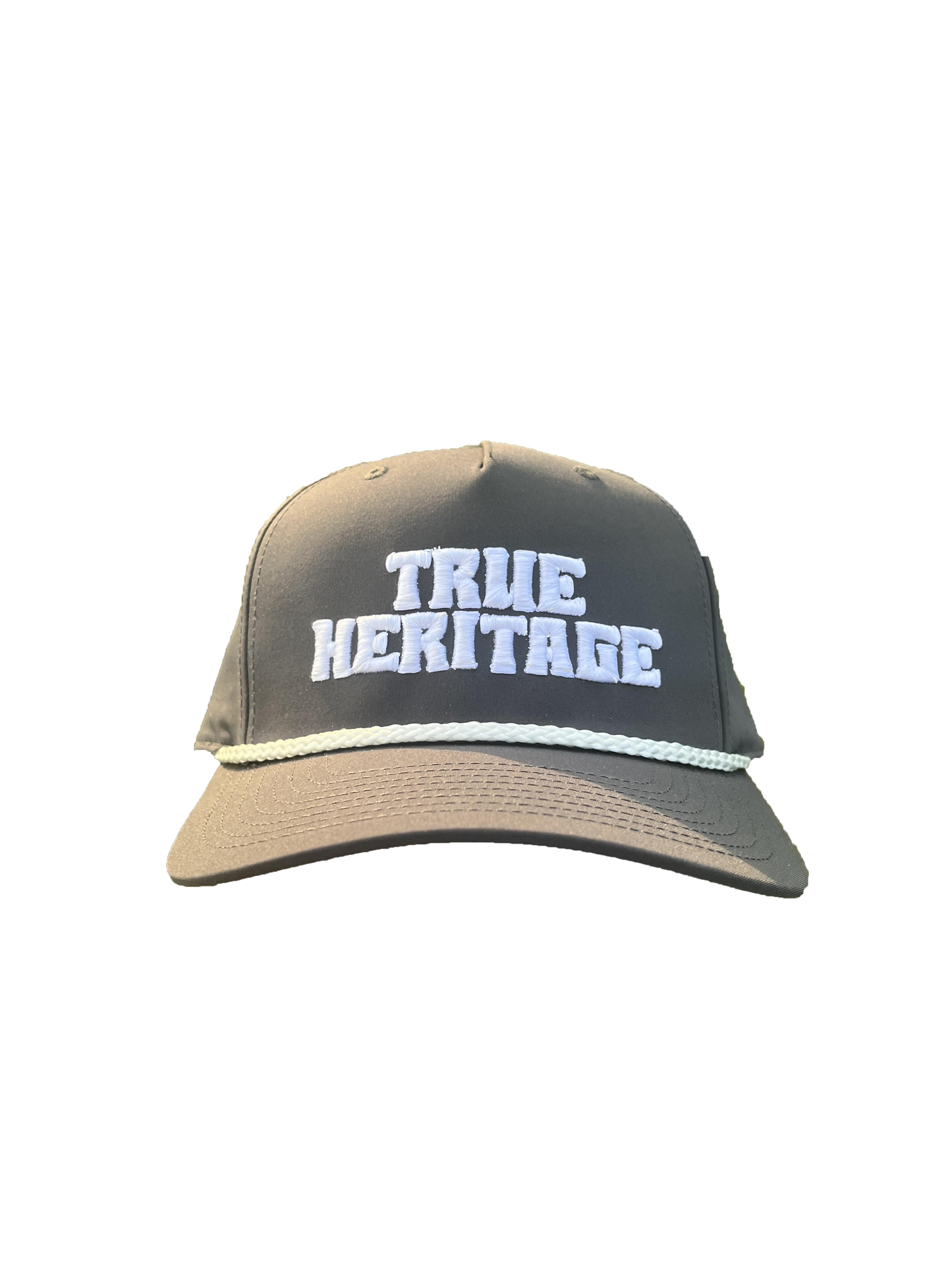 True Heritage 3D Puff Foam Richardson 258 Hat- Gray/White Rope