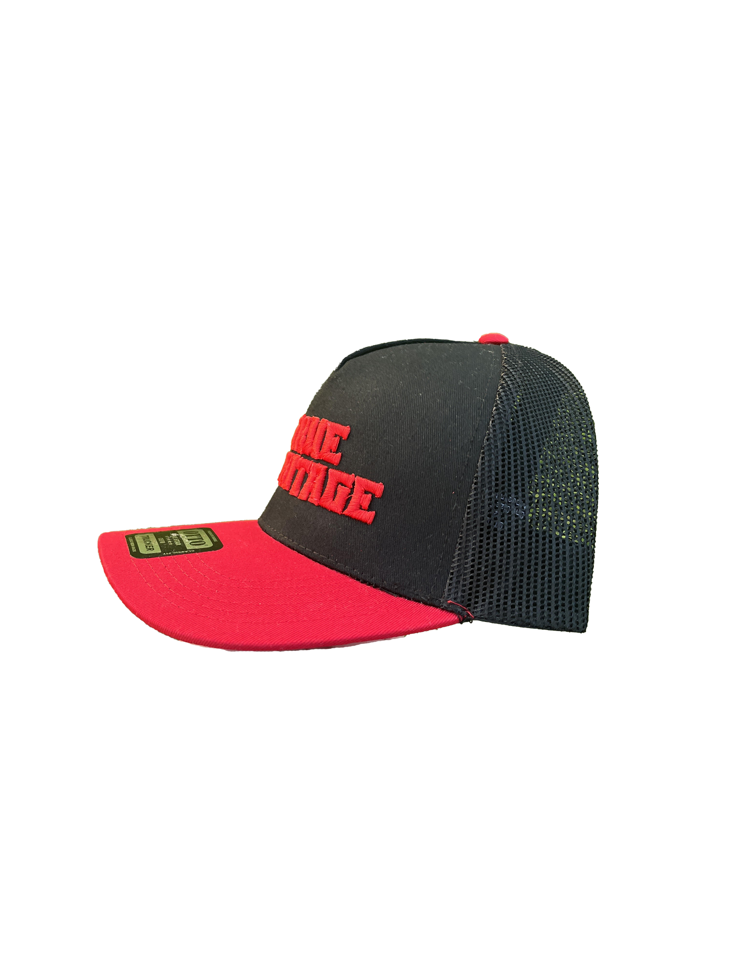 (LIMITED)True Heritage 3D Puff Foam Otto 32-285 Hat - Black/Red