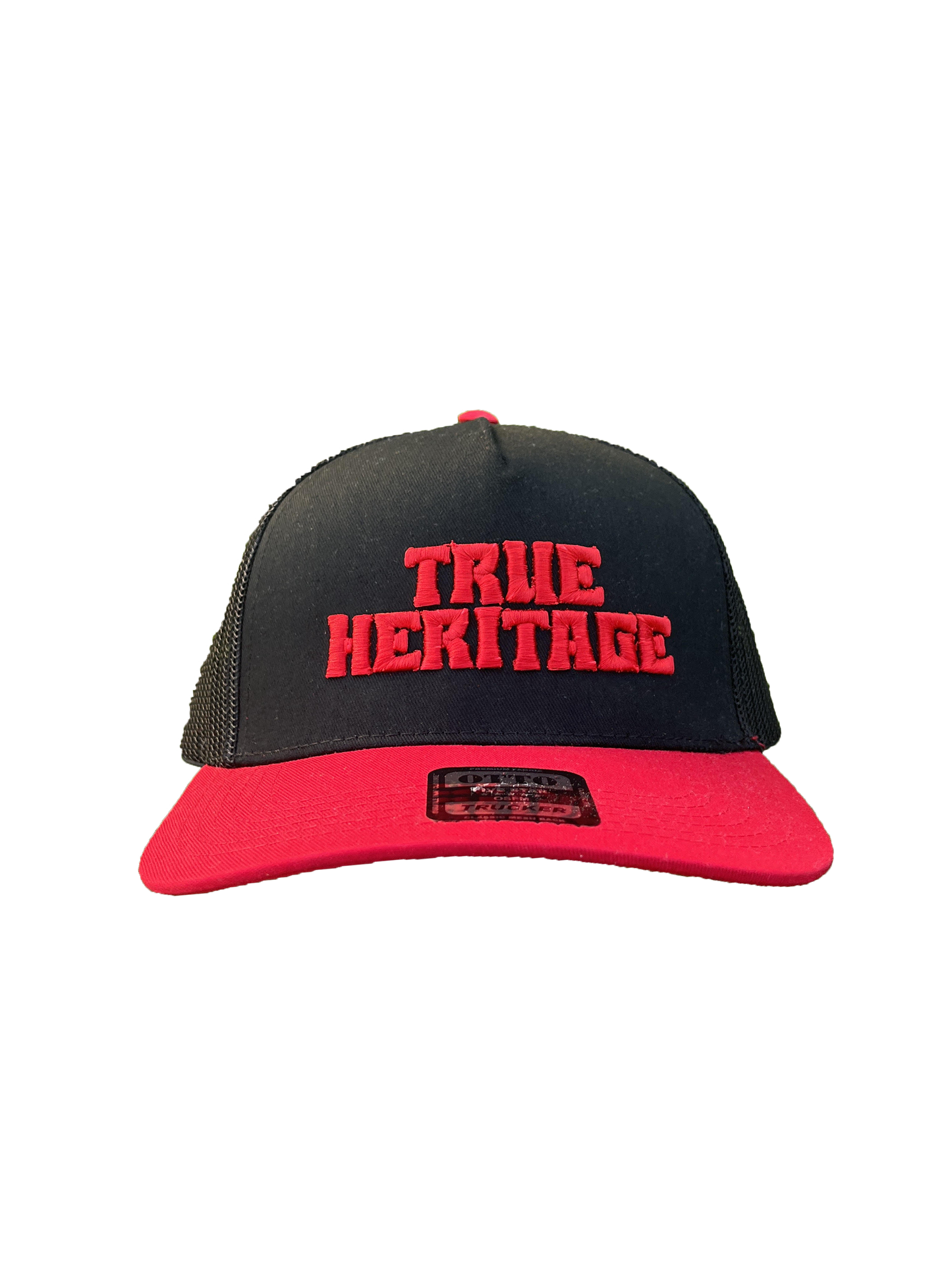 (LIMITED)True Heritage 3D Puff Foam Otto 32-285 Hat - Black/Red