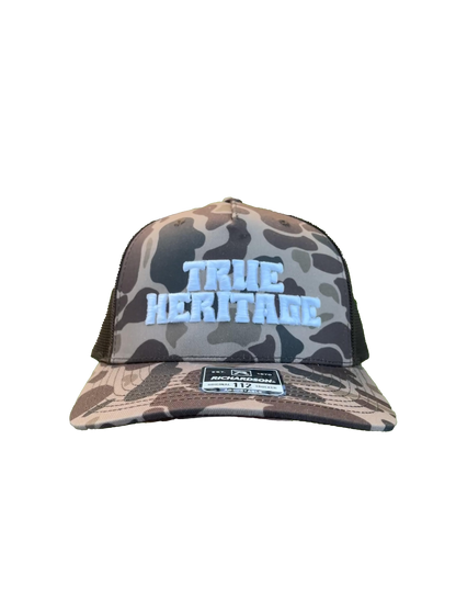 True Heritage 3D Puff Foam Richardson 112FP Hat- Brown Duck Camo