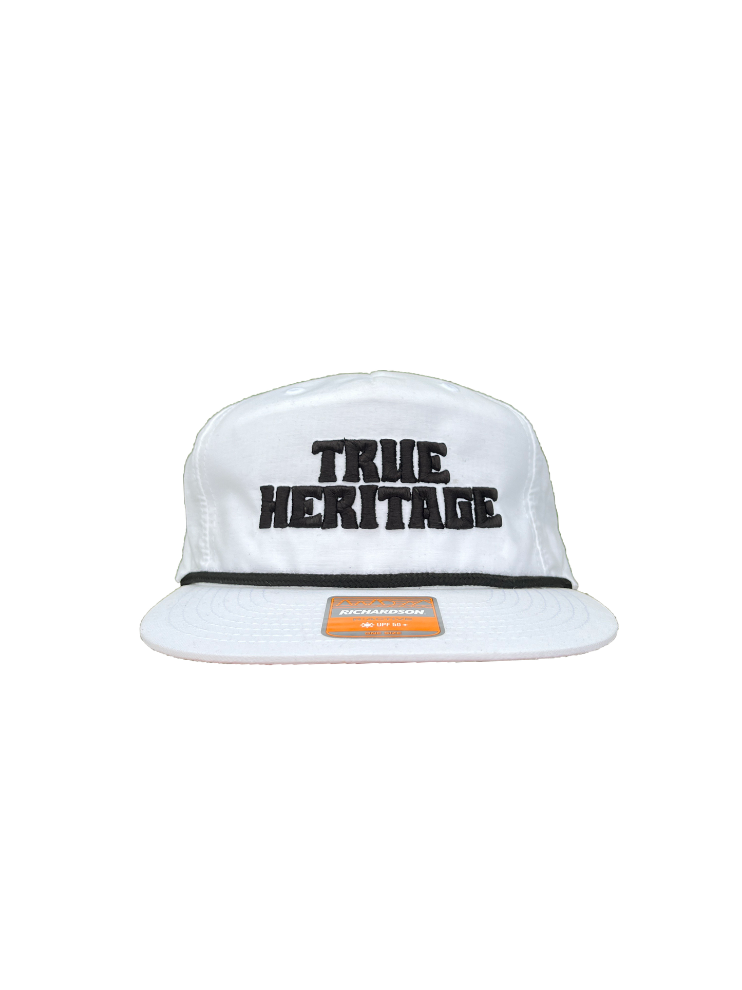 True Heritage 3D Puff Foam Richardson 256 Hat- White/Black Rope