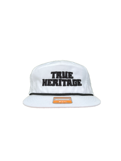 True Heritage 3D Puff Foam Richardson 256 Hat- White/Black Rope